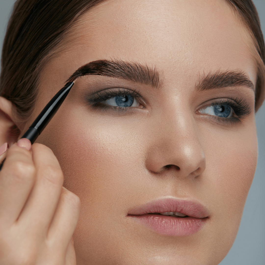 Girl Shaping with Best Brow Pencil
